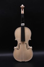Master Hand Made White Violin 4/4 Flame Maple Fine Grain Spruce Ebony Fretboard