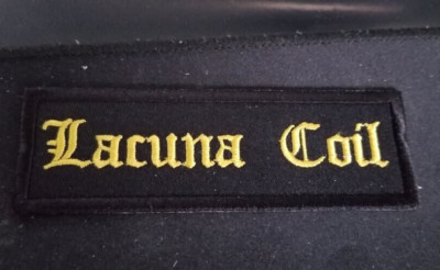 Embroidered Lacuna Coil Gothic, Metal, Progressive metal gold Patch 1.5x4.5''