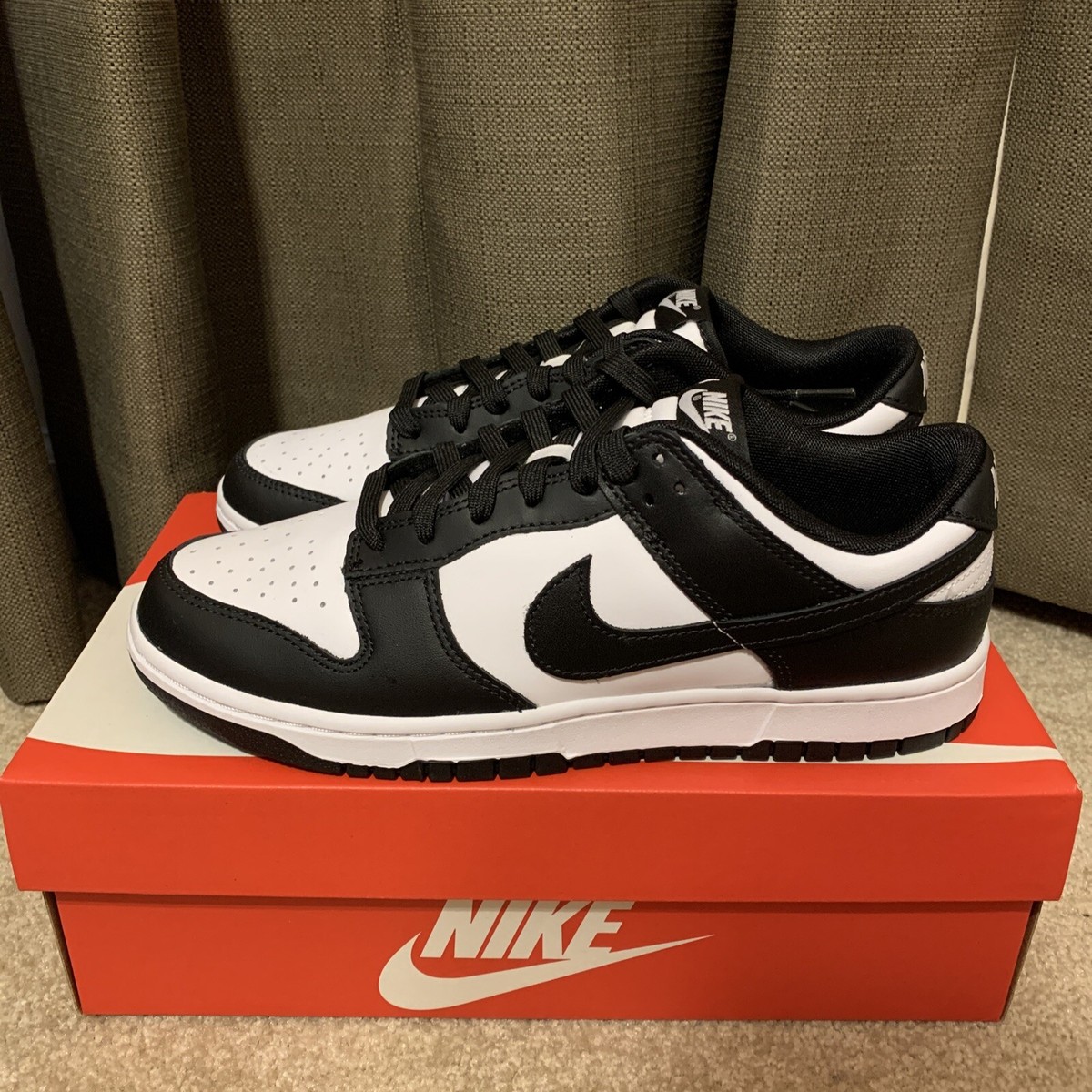 Nike Dunk Low Retro Black White Panda DD1391-100 Mens Size 9 Brand 