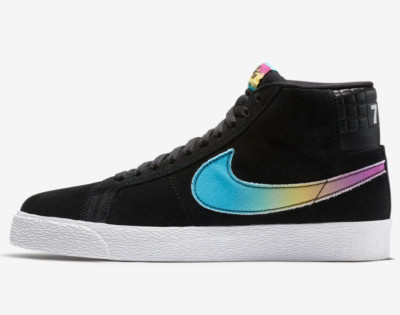 Nike x Lance Mountain SB Zoom Blazer Mid QS - 10 - AH6158-090 White Rainbow OG