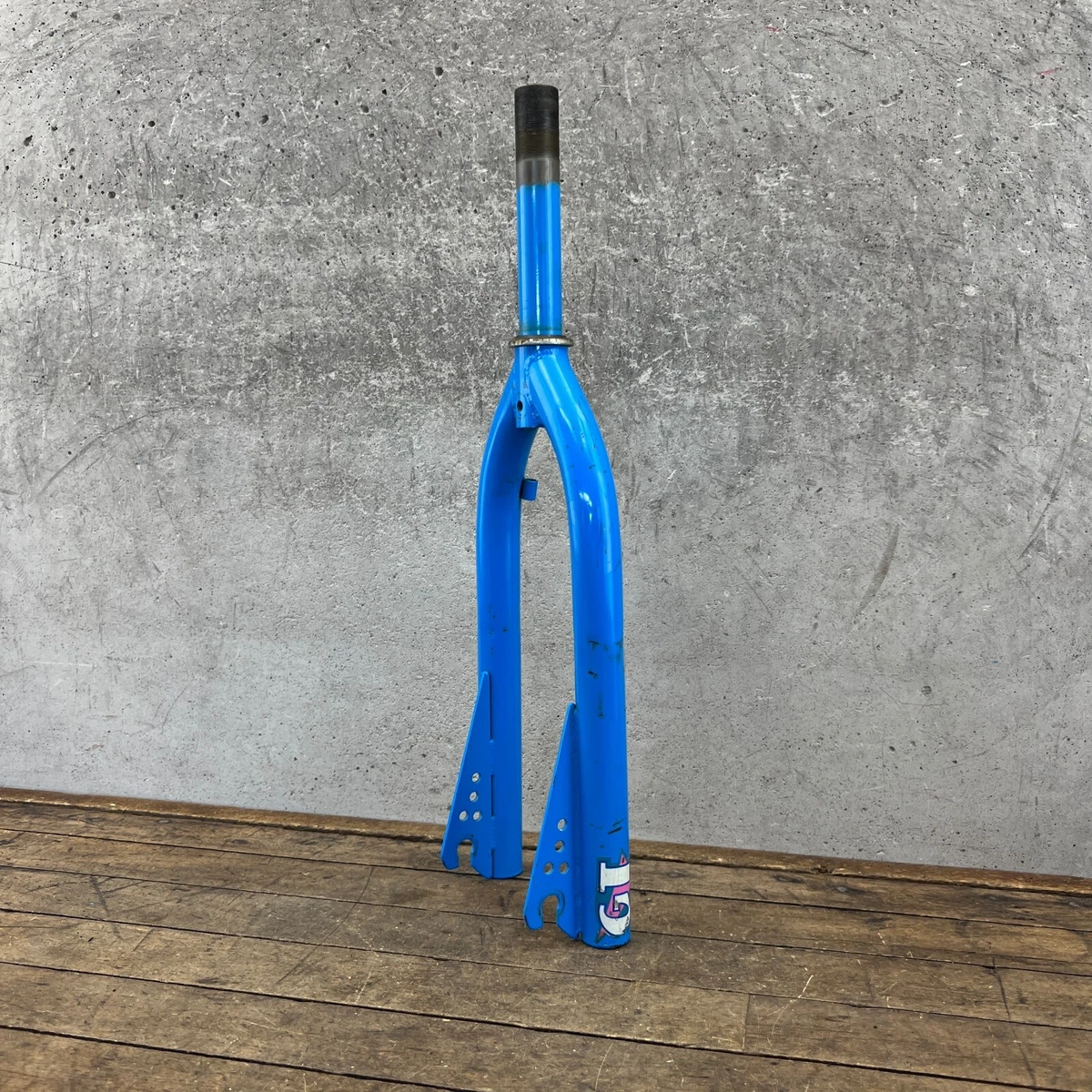 GT Performer Fork Old School BMX Dual Cable Guide Freestyle Maui Blue 1 in OG
