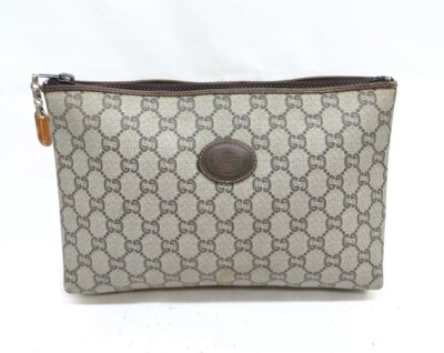 Gucci Plus Clutch Bag Brown