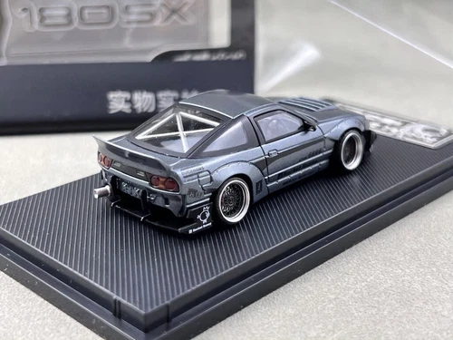 MT 1:64 JDM Gray Silvia S13 180SX Rocket Bunny Model Diecast Metal Car - Picture 15 of 18