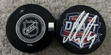 WASHINGTON CAPITALS IVAN MIROSHNICHENKO SIGNED 2022 NHL DRAFT HOCKEY PUCK  NHL