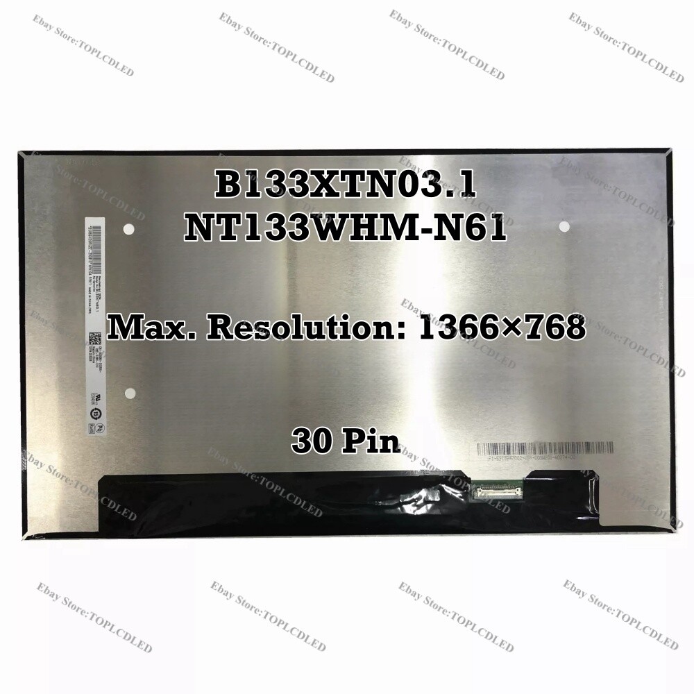 nt3ページ B133XTN03.1 Fit NT133WHM-N61 13.3 Inch HD 60Hz Slim LCD Screen