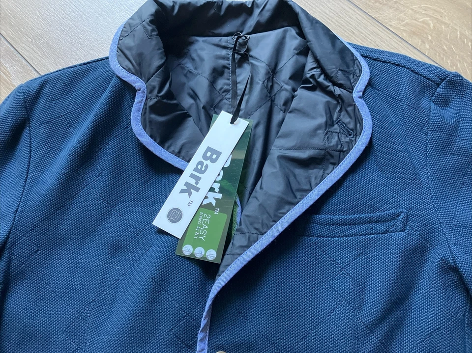 Giacca blazer BARK reversibile - blu - taglia 14 J/164 - nuova - Immagine 3 di 4