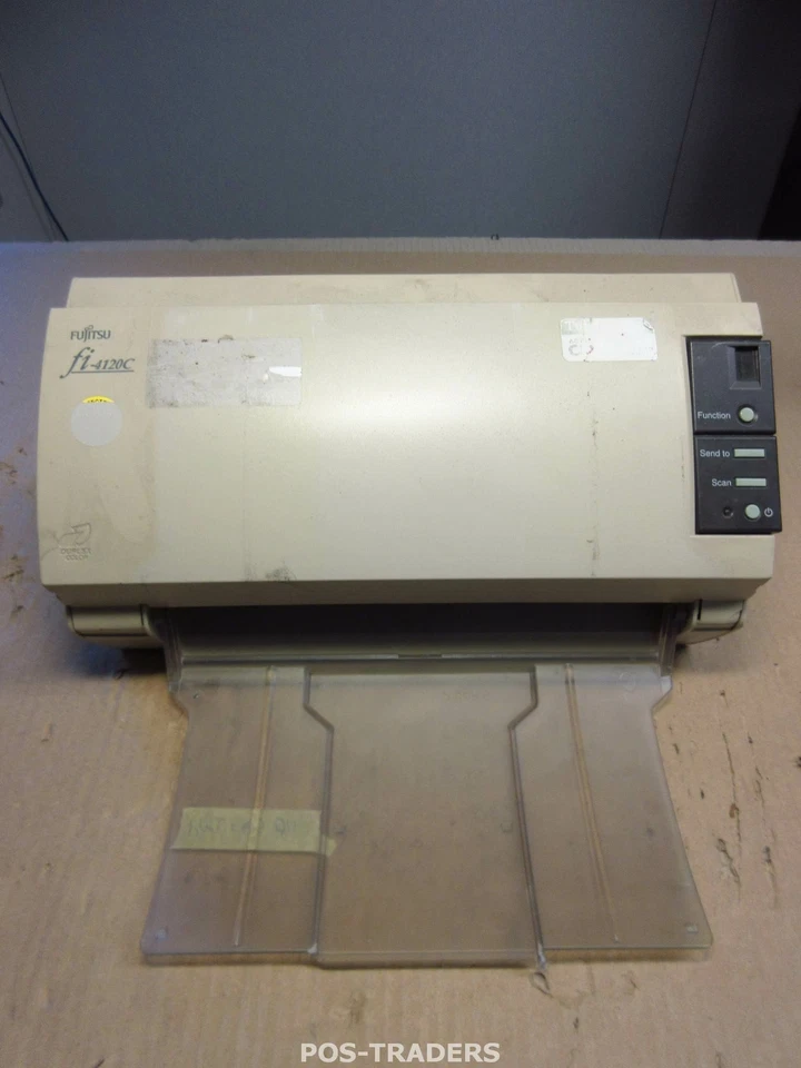 FUJITSU fi-4120C2 USB Color Image Document Scanner A4 600 dpi 25ppm POWERS ON OK - Bild 2 von 4