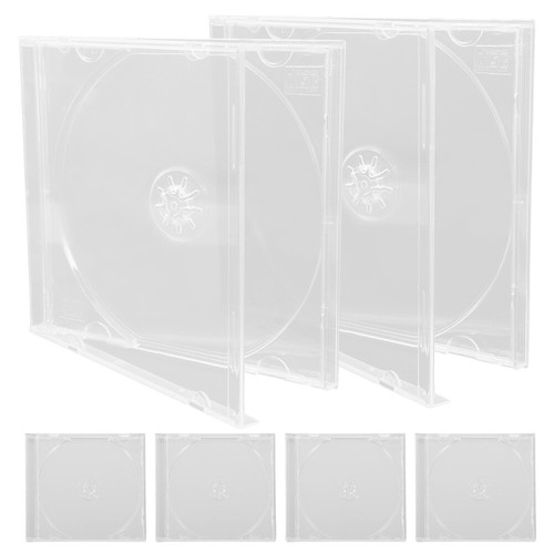 6 Pcs CD-Hülle Aufbewahrungsbehälter Für CD-Halter CD-DVD-Hülle Reisen