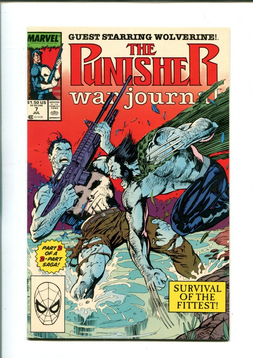 PUNISHER WAR JOURNAL 7 (9.8) VS WOLVERINE COVER MARVEL (b012) | eBay