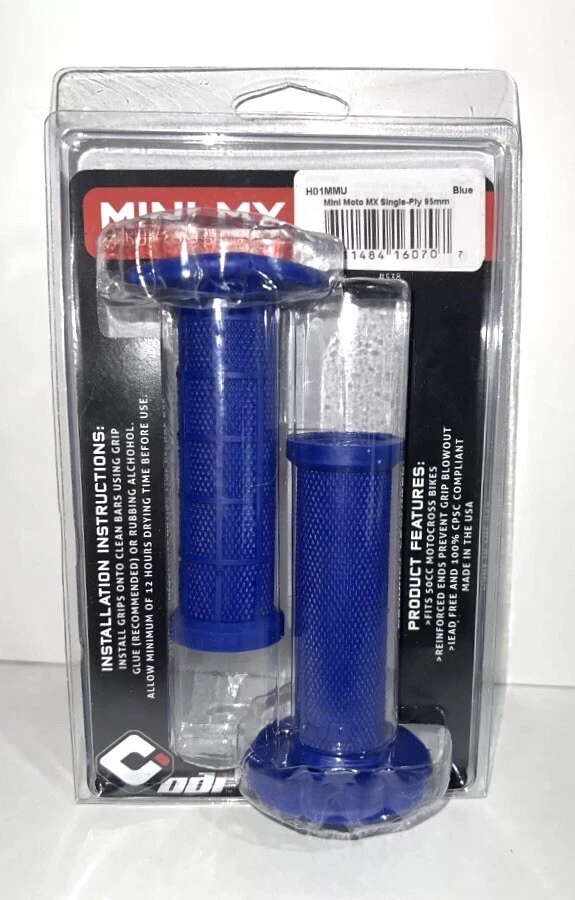 Empuñaduras Compuestas Medianas Mini Mx -Azules- Para Bicicletas 50cc Mx Motocross Foto 3 de 3