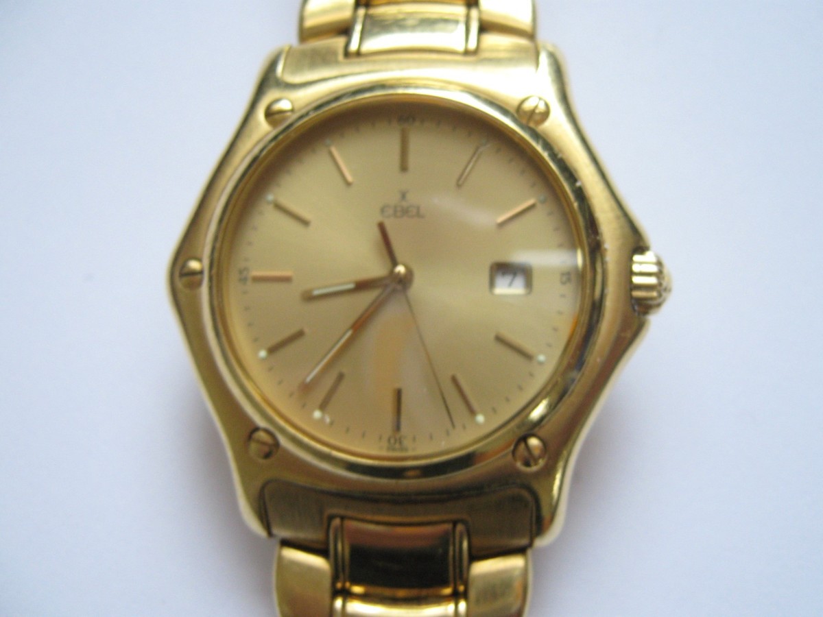V*N様 ★EBEL 18K GOLD BEZEL 1911 腕時計 時計 送料 Ebel , 18K , SOLID GOLD , MENS WATCH . 1911 , 38MM , Unique