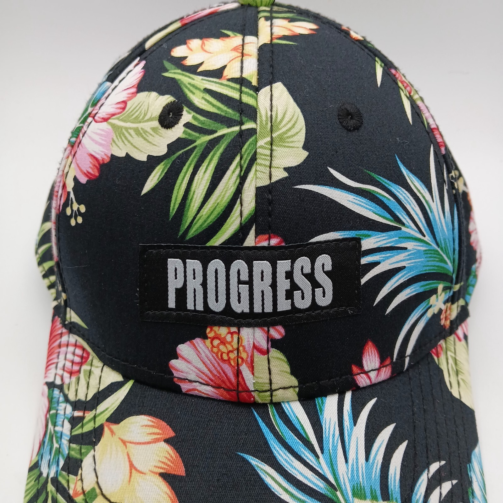 "Progress" Script Hawaiian Hat Cap Snapback Multi… - image 2