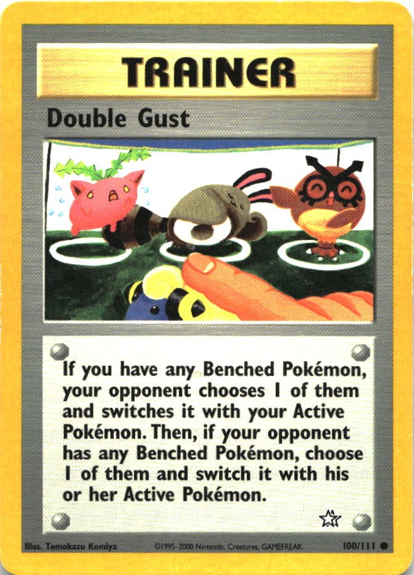 Double Gust 100/111 Common Neo Genesis Pokemon Unlimited Moderately Played