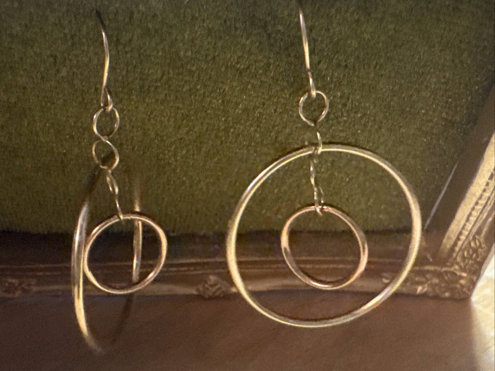 14K Solid Gold Multi Tone Spinning Concentric Dan… - image 11