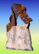 ONE OF A KIND, Upcycled Cloth Tote Bag,  Bag 9