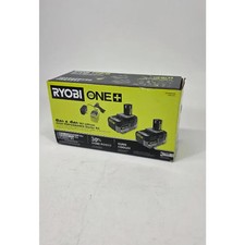 new RYOBI ONE 18V Lithium-Ion Kit with 4Ah HP 6.0Ah 2 Batteries charger include