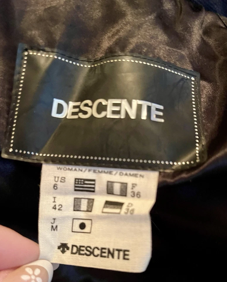 Chaqueta de esquí de invierno para mujer Descente negra talla 6 Foto 4 de 4