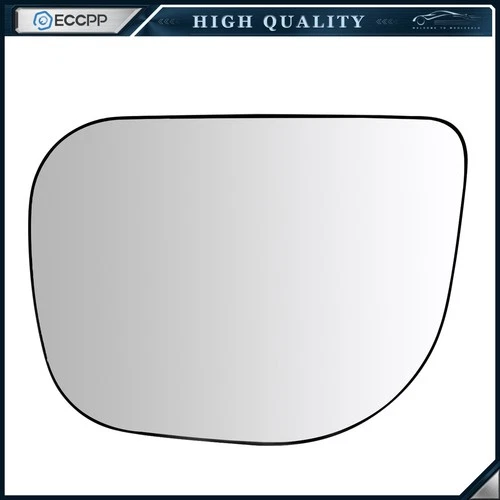 Mirror Glass Driver Side for 04-07 Nissan Titan Chrome Flat w/ Backing Plate