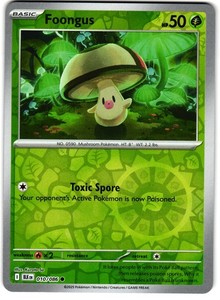 Foongus Reverse Holo 10/86 Pokemon SV: Black Bolt