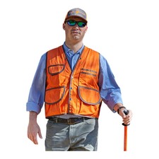 Jim-Gem Field Cruiser Vest Pro 10 Pocket Cotton Army Duck Large 39-43 Orange