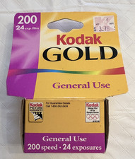 Kodak Gold 200 35mm Film 24 Exposures Expired 2002 New Sealed c
