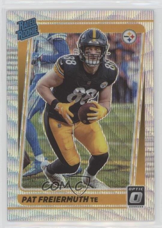 2021 Panini Donruss Optic Rated Rookie Wave Prizm 46/299 Pat Freiermuth #232 y8h