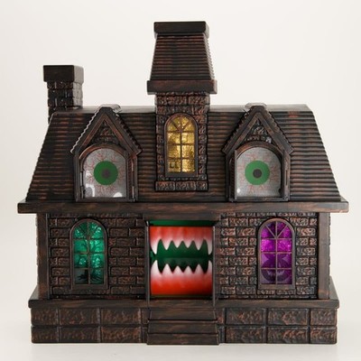 NWTCracker Barrel Exclusive Animated Haunted House Projection Halloween Lighted