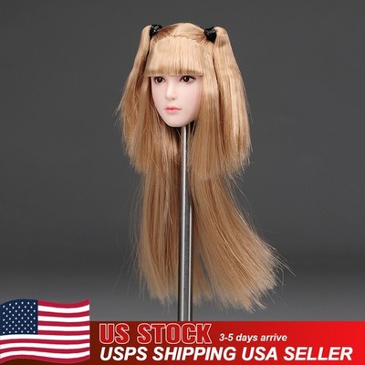 US SUPER DUCK 1/6 Beauty Girl Head Sculpt For 12'' Phicen TBL Female Figure Body