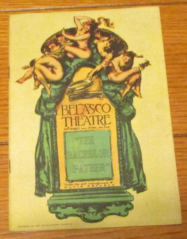 1928 Broadway Playbill "The Bachelor Father" C. Aubrey Smith The Belasco Theatre
