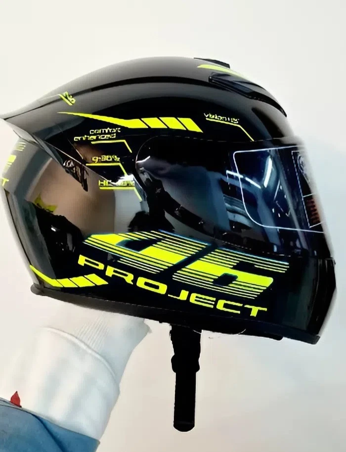 Casco Moto Valentino Rossi 46 Integrale Nero Grafica MotoGp 2025 Certificato DOT - Immagine 4 di 4