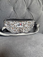 Brighton Women's Wild Cat Love Patch Belt Bag CG2 Leopard One Size NWOT