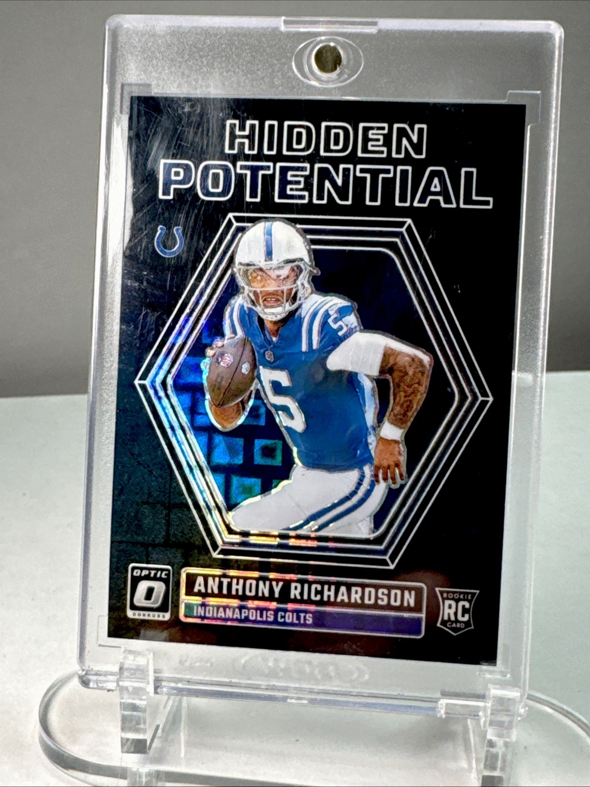 2023 Optic Anthony Richardson /25 Black Pandora Hidden Potential Rc