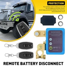 Remote Battery Disconnect Switch 12v, 240A, Upgrade Smart Voltage Kill Switch EA