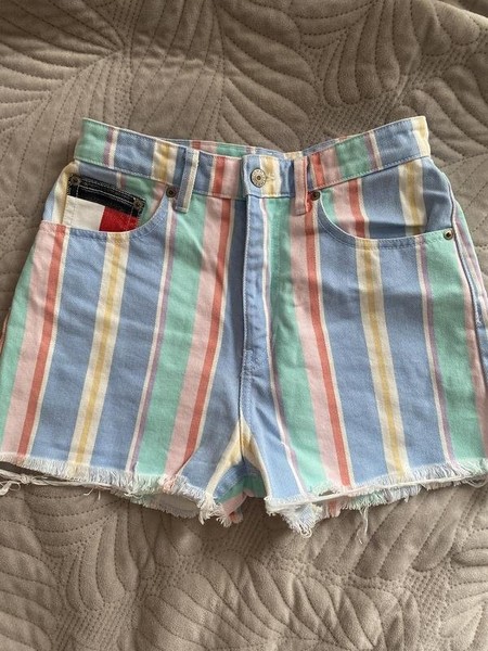 Women Tommy Jeans Shorts Multicolor Denim XS
