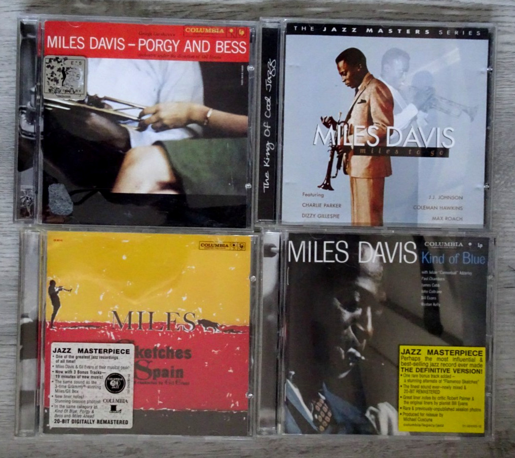 Miles Davis CD X4 Kind Of Blue Miles To Go Porgy and Bess Sketches of Spain Jazz