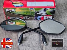 fits: HONDA CB CBF 125 2021-2024 NEW CJR MIRRORS MIRROR PAIR M10 BLACK UK :-)