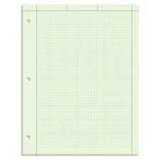 TOPS Engineering Computation Pad, 8-1/2" x 11", Glue Top, 5 x 5 Graph Rule on Ba