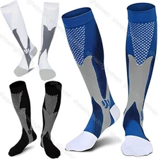 3 Pair Plus Compression Socks for Women Men,Sport Compression Stocks Nurse Socks