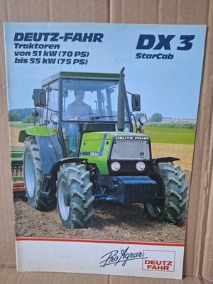 Deutz DX 3 StarCab 8705 Brochure Tractor Tractor