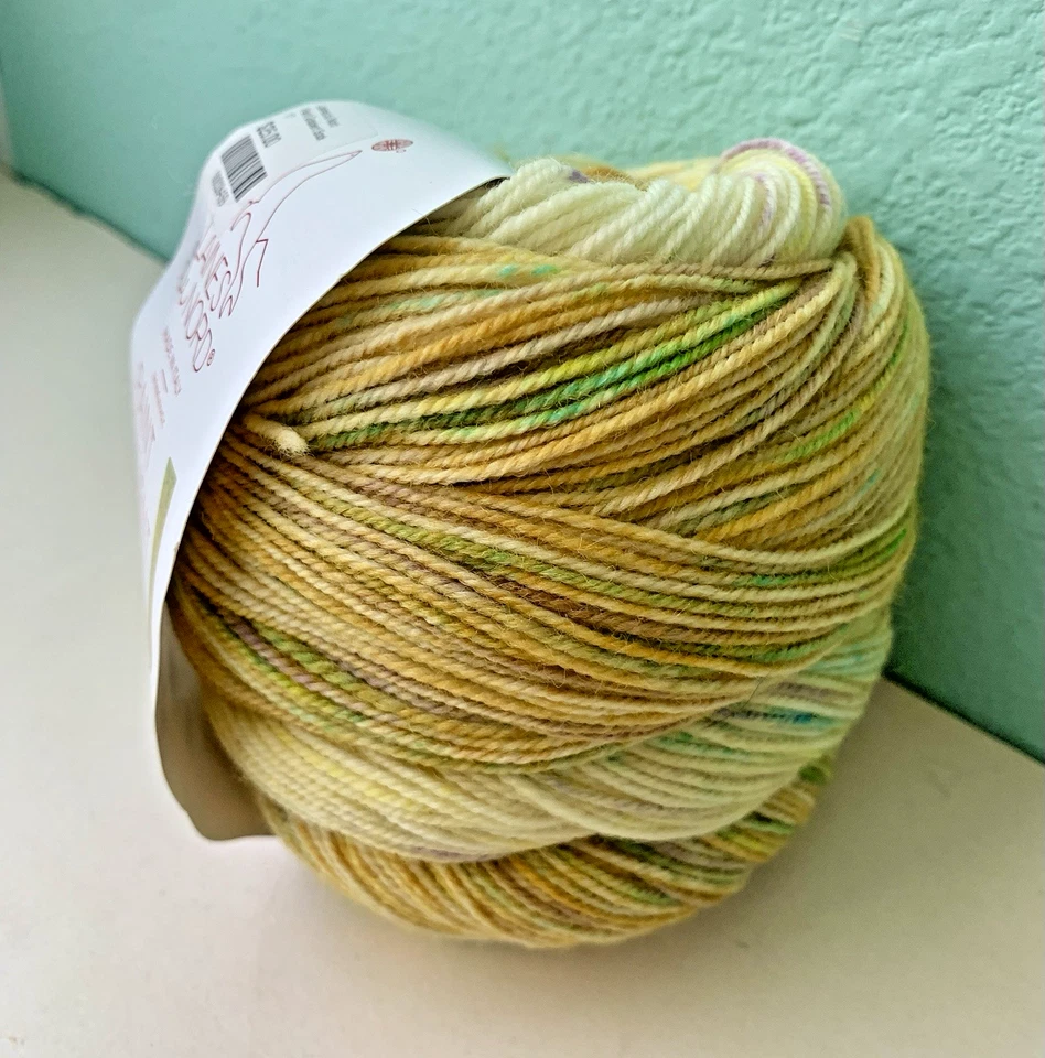 Hilo Laines du Nord - CALCETÍN DEGRADADO PINTURA - Teñido a mano 75/25 Merino/Nylon 458 yardas Foto 2 de 4