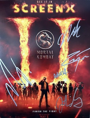 Mortal Kombat 2 Cast signed 11x14 Foto *SIGNED BY 5*