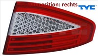 TYC 11-11691-01-2 Heckleuchte Rechts RüCklicht Hecklicht RüCkleuchte FüR Ford