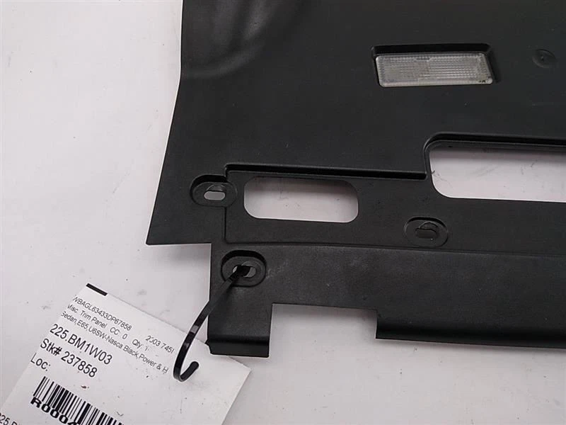 宝马 745i E65 前乘客右下踢板装饰 2003 2004 2005 — 第 4/4 张图片