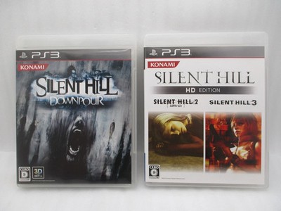 PS3 SILENT HILL DOWNPOUR, 2&3 HD Edition 2 Spiele Japan Import Konami Horror