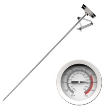 Candy Oil Deep Fry Thermometer with Clip and 8 Inch Stainless Steel Probe NEW