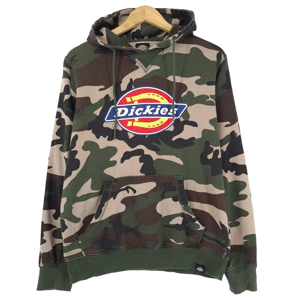 Dickies Hoodie Vintage à Capuche Sweat Pull Camouflage WK8 Taille S - Photo 1/4