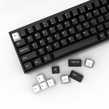 XVX WOB Keycaps 168 Keys, Double Shot PBT Custom Keycap Set, Minimalist Wob