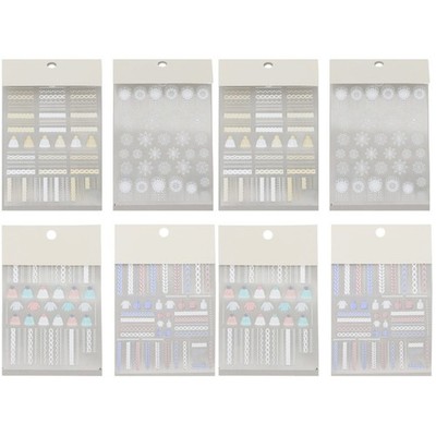Set of 2 Nagelkunst-schneeflocken-aufkleber Nagelsticker Nagelaufkleber