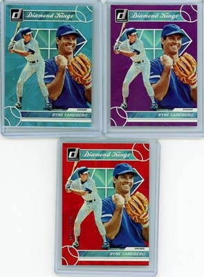 * TOM SEAVER * 2023 DONRUSS DIAMOND KINGS RED HOLO # 2023 + PURPLE BLUE HOLO