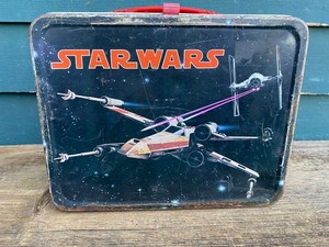 Vintage 1977 Thermos Star Wars Pressed Steel Lunchbox Only No Thermos